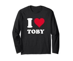 Cœur Rouge I Love Toby Manche Longue