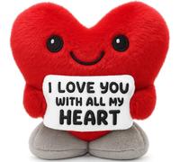 Cœur rouge « I Love You » pour anniversaire, fiançailles, mariage, Saint-Valentin pour homme, femme, couple, épouse, mari, petit ami, petite amie, cadeau de Noël à mon amour en forme de cœur rouge