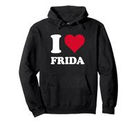 Cœur rouge « Ich Liebe Frida » Sweat à Capuche