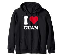 Cœur Rouge « Ich Liebe Guam » Sweat à Capuche