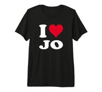 Cœur Rouge « Ich Liebe Jo » T-Shirt Haut de Gamme