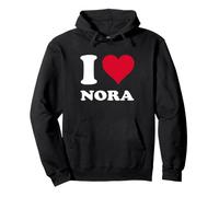 Cœur Rouge « Ich Liebe Nora » Sweat à Capuche