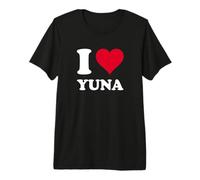 Cœur Rouge « Ich Liebe Yuna » T-Shirt Haut de Gamme