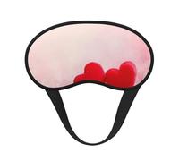 Cœur rouge imprimé à paillettes roses,Masques de sommeil occultants, cache-yeux couvrants, masques de sommeil anti-lumière