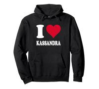 Cœur Rouge J'aime Kassandra Sweat à Capuche