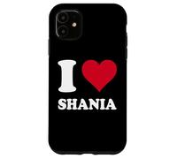 Cœur Rouge J'aime Shania Coque pour iPhone 11