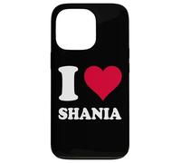 Cœur Rouge J'aime Shania Coque pour iPhone 13 Pro