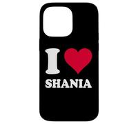 Cœur Rouge J'aime Shania Coque pour iPhone 14 Pro Max