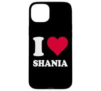 Cœur Rouge J'aime Shania Coque pour iPhone 15 Plus