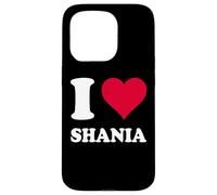 Cœur Rouge J'aime Shania Coque pour iPhone 15 Pro
