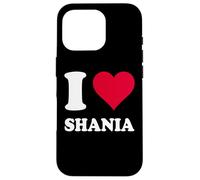 Cœur Rouge J'aime Shania Coque pour iPhone 16 Pro
