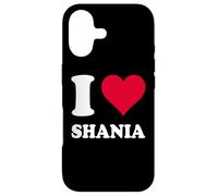 Cœur Rouge J'aime Shania Coque pour iPhone 17