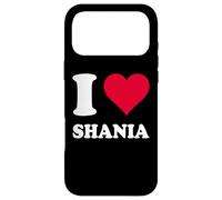 Cœur Rouge J'aime Shania Coque pour iPhone 17 Pro Max