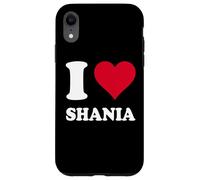 Cœur Rouge J'aime Shania Coque pour iPhone XR