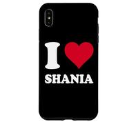 Cœur Rouge J'aime Shania Coque pour iPhone XS Max