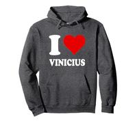 Cœur rouge J'aime Vinicius Sweat à Capuche