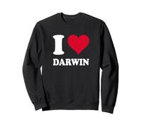 Cœur Rouge Je t'aime Darwin Sweatshirt