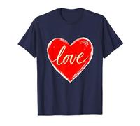 Cœur Rouge Mot Amour T-Shirt