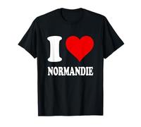 Cœur rouge motif « Ich Liebe Normandie » T-Shirt
