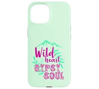 Cœur Sauvage Gypsy Soul Boho Montagne Nature Design Coque pour iPhone 15