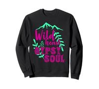 Cœur Sauvage Gypsy Soul Boho Montagne Nature Design Sweatshirt