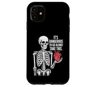 Cœur Squelette It's Dangerous to Go Alone Coque pour iPhone 11