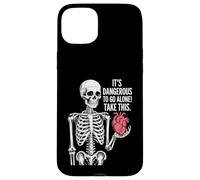 Cœur Squelette It's Dangerous to Go Alone Coque pour iPhone 15 Plus
