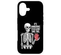 Cœur Squelette It's Dangerous to Go Alone Coque pour iPhone 17