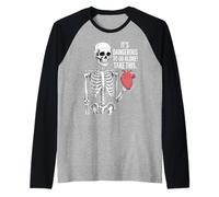 Cœur Squelette It's Dangerous to Go Alone Manche Raglan