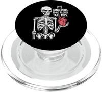 Cœur Squelette It's Dangerous to Go Alone PopSockets PopGrip pour MagSafe