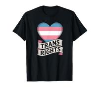 Cœur Style Tatouage aux Couleurs Trans Pride - Trans Rights T-Shirt