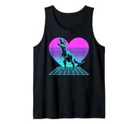Cœur Synthwave T-Rex Dinosaure Dabbing Tyrannosaure Rex Débardeur