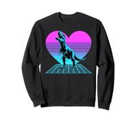Cœur Synthwave T-Rex Dinosaure Dabbing Tyrannosaure Rex Sweatshirt