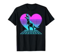 Cœur Synthwave T-Rex Dinosaure Dabbing Tyrannosaure Rex T-Shirt