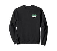 Cœur syrien avec Drapeau syrien pour Une Syrie Libre Hommes Femmes Sweatshirt
