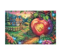 Cœur Terre forêt 1000 Pieces Casse-tête Expert Confirmé en Carton Épais Rigide Très Difficile Niveau Expert Motif Complexe Cadeau Anniversaire Premium 1000 PCS