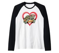 Cœur Tortue de Mer Lunettes Tortues Manche Raglan