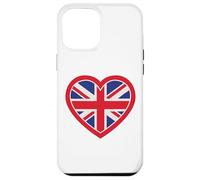 Cœur Union Jack, I Love The United Kingdom, UK, England, Coque pour iPhone 12 Pro Max