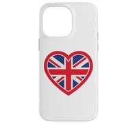 Cœur Union Jack, I Love The United Kingdom, UK, England, Coque pour iPhone 14 Pro Max