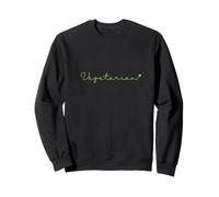 Cœur Vert avec Inscription végétarienne Sweatshirt