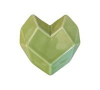 Cœur Vert - Patère en Céramique Artisanale pour Radiateur, Sèche-Serviettes et Mur - Crochet Porte-Serviettes et Porte-Manteau Design