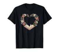Cœur Vintage pour Amoureux des Livres Saint Valentin T-Shirt