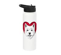 Cœur West Highland Terrier Stainless Steel Insulated Water Bottle