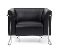 CURACAO 1 places - Fauteuil rembourré Noir