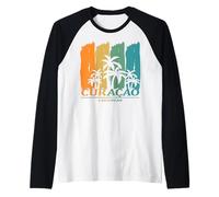 Curacao Caraïbes Palmiers dans Le Vent Plage Île Souvenir Manche Raglan