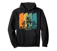 Curacao Caraïbes Palmiers dans Le Vent Plage Île Souvenir Sweat à Capuche
