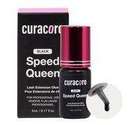 Curacoro colle à cils professionnelle - Extra forte, noir intense, temps de séchage 0,5-1 s, 5 ml - Réservée aux techniciens des cils formés