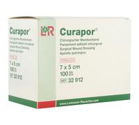 Curapor Pansement Chirurgical Stérile 7x5cm 100 Pièces (32912)