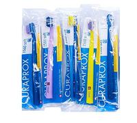 Curaprox 5 x Brosse à dents CS 1560 Soft - Brosse à dents manuelle pour adultes avec 1560 poils Soft CUREN - 5 pièces, couleur aléatoire