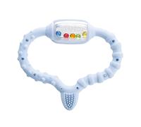 Curaprox Baby Waking Senses anneau de dentition avec brosse de massage et hochet 1 pcs